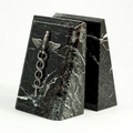 Beveled Marble Bookends - Medical